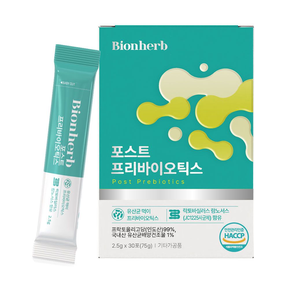 Bionherb Post Prebiotics 30Sticks Gut Health Supplement Lactobacillus Rhamnosus _ Made in KOREA